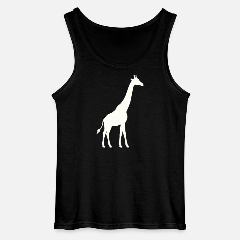 Giraffe Silhouette - Gildan Männer Tank Top - Schwarz