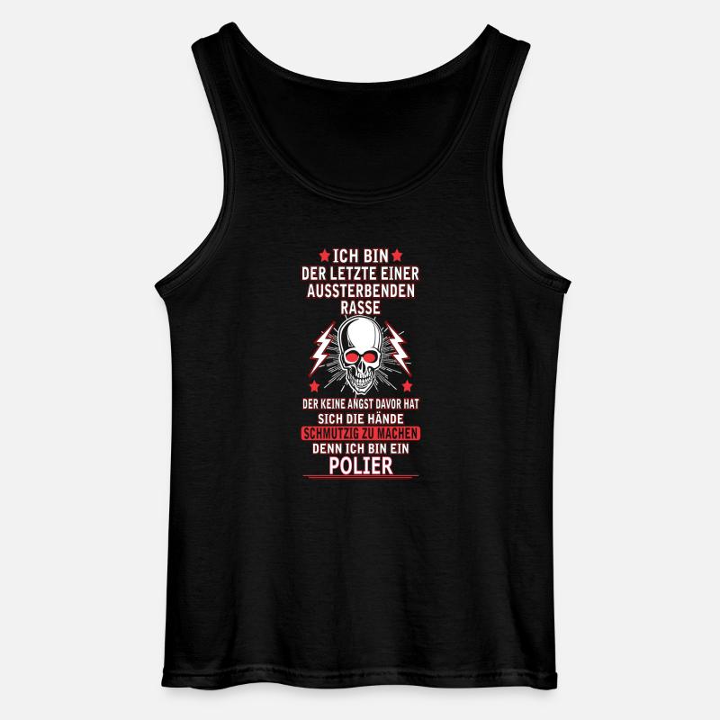 POLIER - Gildan Männer Tank Top - Schwarz