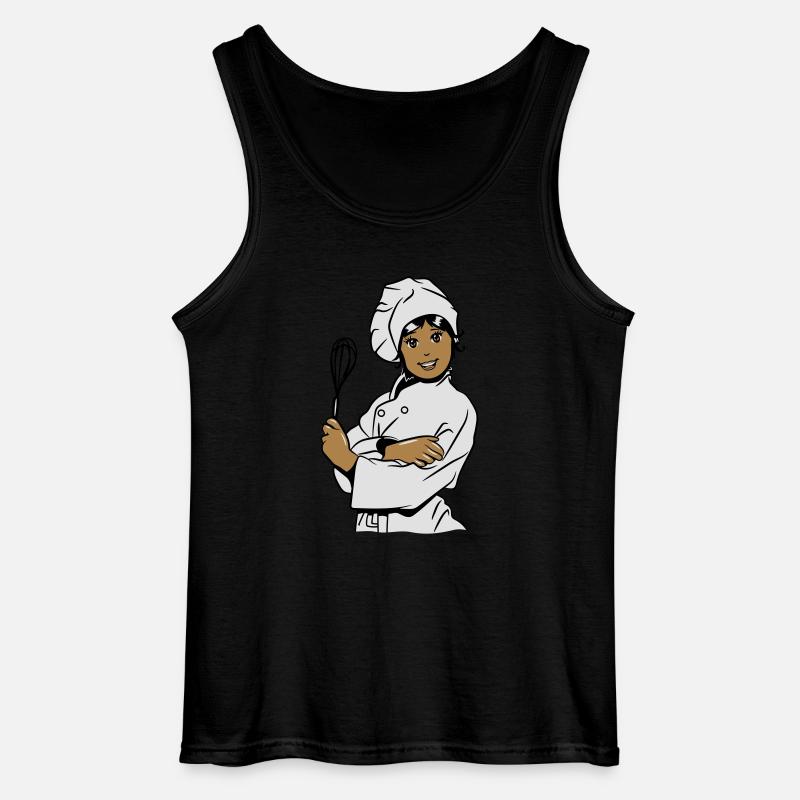 kochen mädchen - Gildan Männer Tank Top - Schwarz