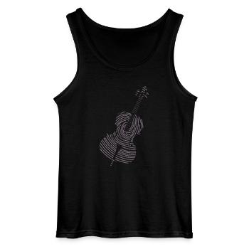 Klassische Musik Instrument Cello DNA Strang - Gildan Männer Tank Top - Schwarz - Vorne - AI Model Male 185 dark (185cm)