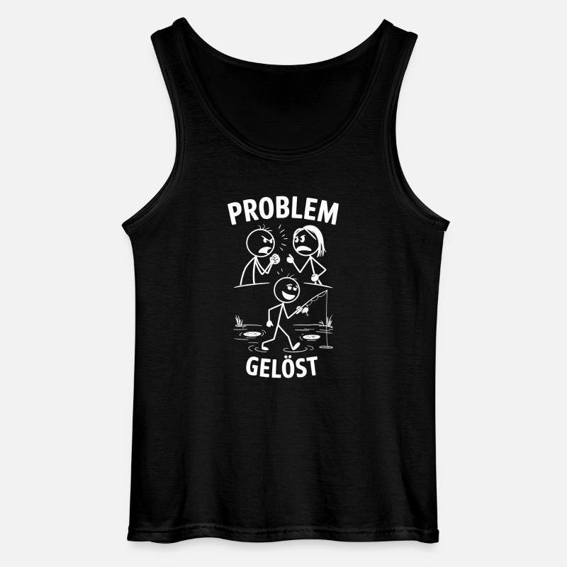 Problem? Ab ans Wasser! - Gildan Männer Tank Top - Schwarz
