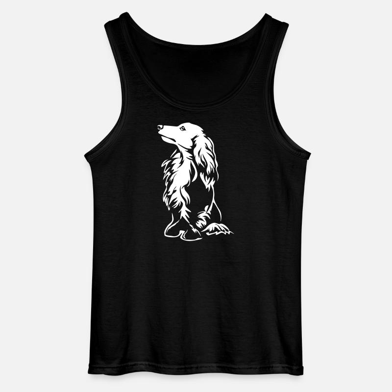 Dackel "Black Edition" - Gildan Männer Tank Top - Schwarz