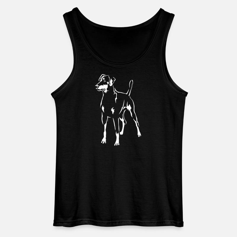 Dobermann "Black Edition" - Gildan Männer Tank Top - Schwarz