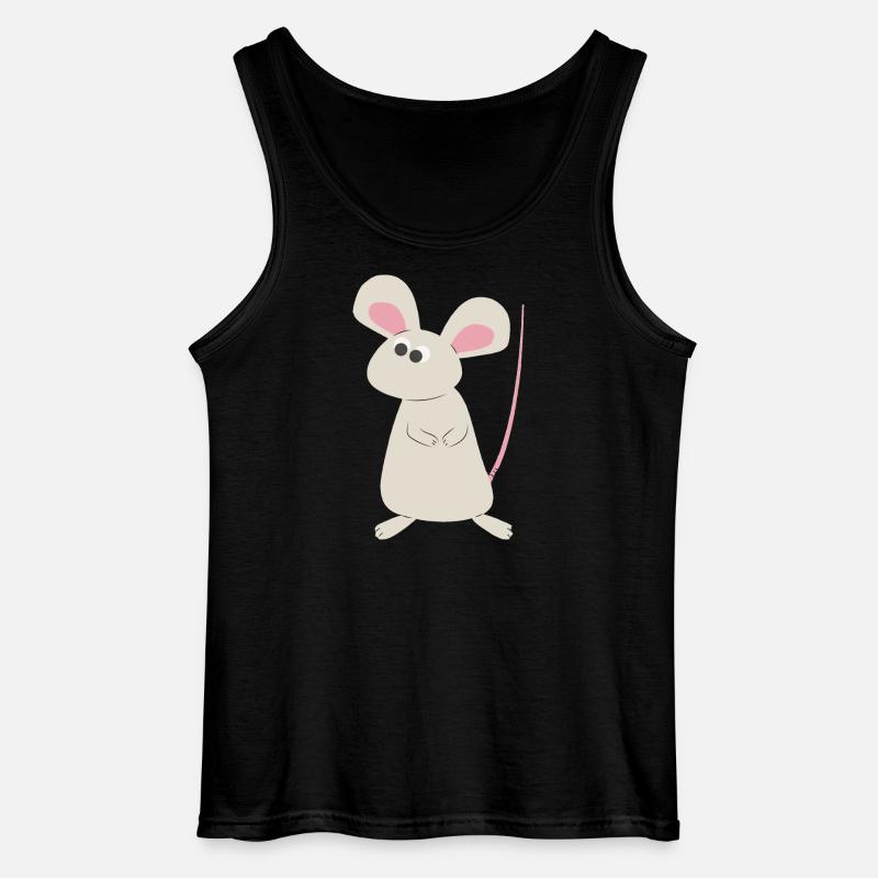 Cleveres Mäuschen - Gildan Männer Tank Top - Schwarz