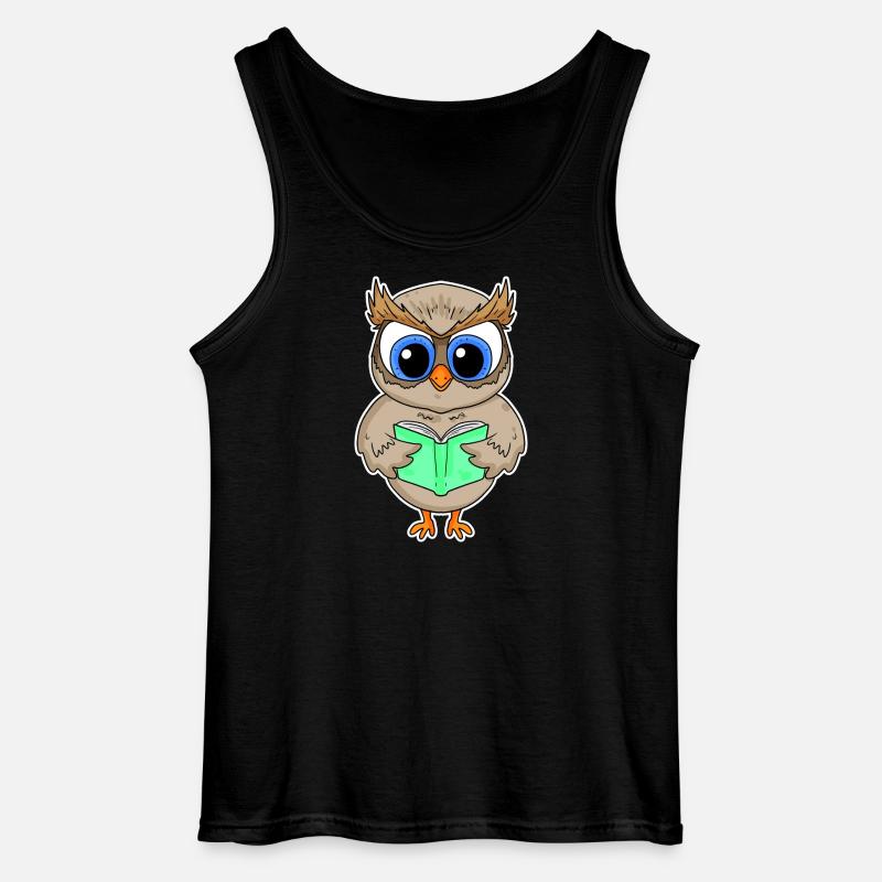 Reading Book Books Reader Gift - Gildan Men’s Tank Top - black