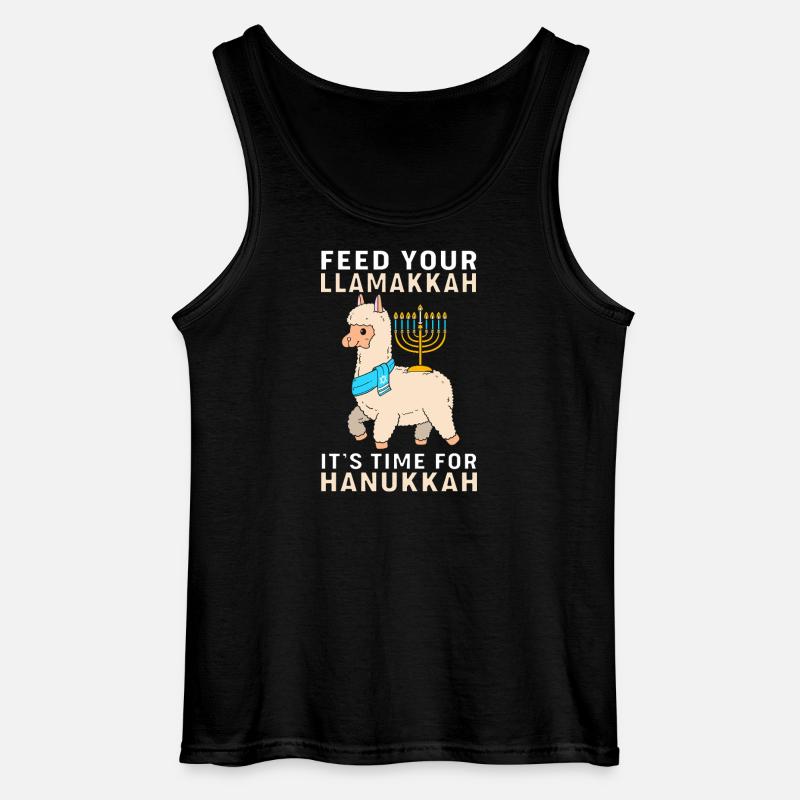 Hanoukka Hanoukka Hanoukka Lama - Débardeur Gildan Homme - noir