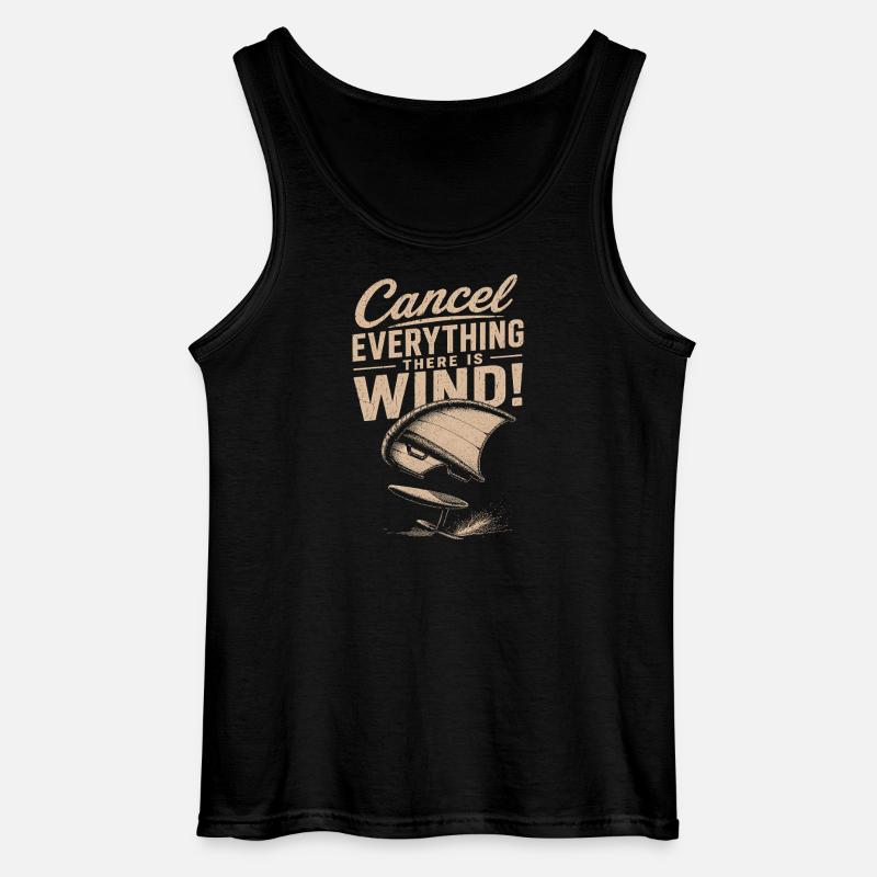 Windstorm Windsurf Statement - Gildan Men’s Tank Top - black
