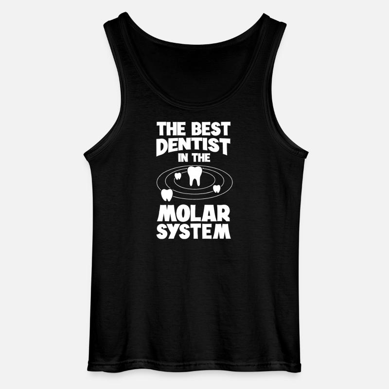 Molar System Dentist Tee - Gildan Men’s Tank Top - black