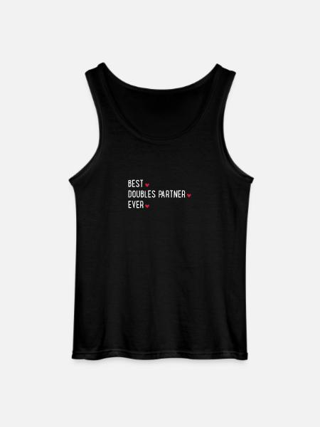 Tennis Doubles - Gildan Men’s Tank Top - black