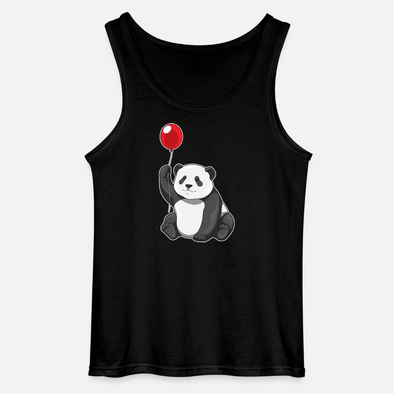 Panda Luftballon - Gildan Männer Tank Top - Schwarz