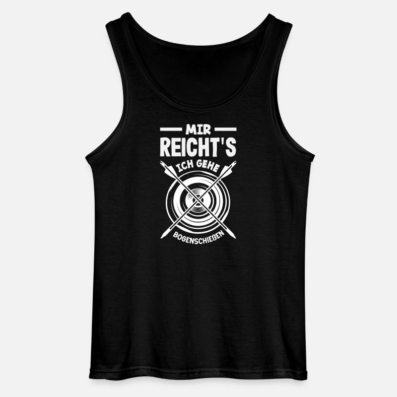 Ich gehe Bogenschießen - Gildan Männer Tank Top - Schwarz