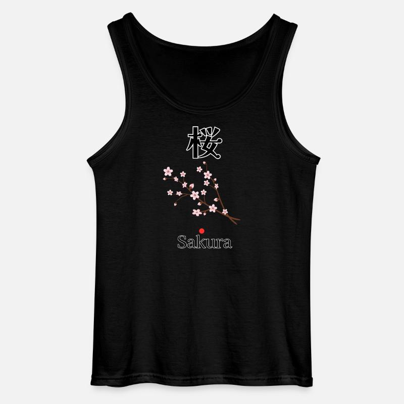 Sakura – Japanische Kirschblüte | Torii Apparel - Gildan Männer Tank Top - Schwarz