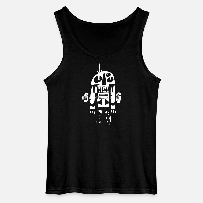 skelett - Gildan Männer Tank Top - Schwarz