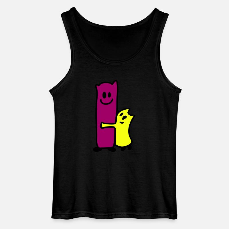 Umarmen - Gildan Männer Tank Top - Schwarz
