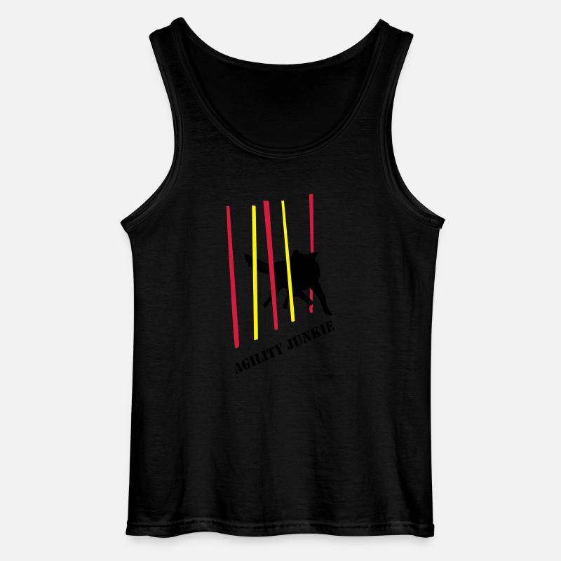 Agility Junkie_2_cb - Gildan Männer Tank Top - Schwarz