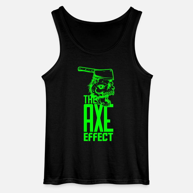 Skull mit Axt - Gildan Männer Tank Top - Schwarz