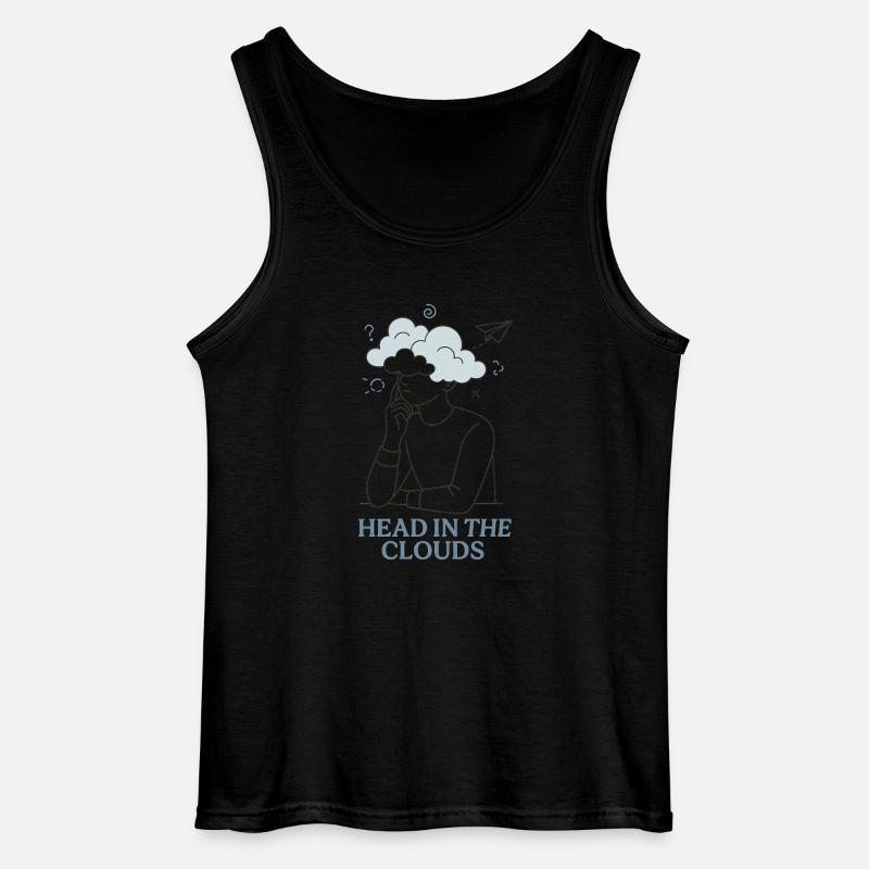 Head in the Clouds - Gildan Männer Tank Top - Schwarz