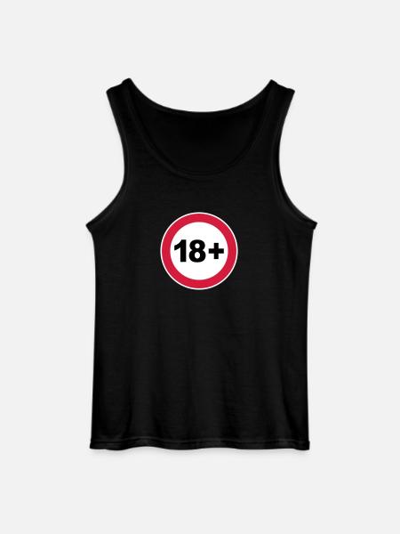18th / 18th birthday. / 18+ - Gildan Men’s Tank Top - black