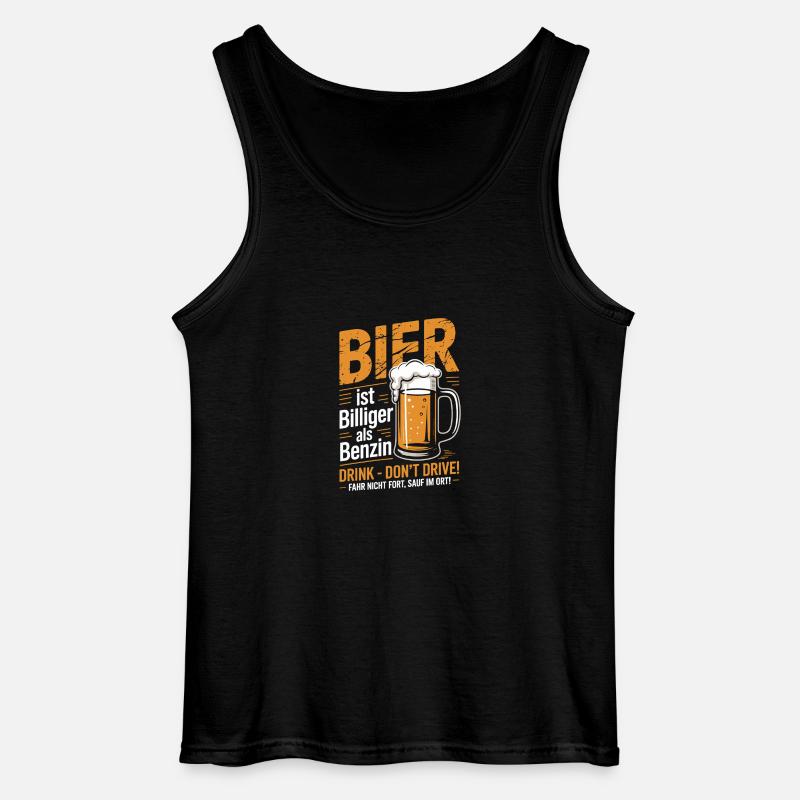 Witziges Bier Design - Gildan Männer Tank Top - Schwarz