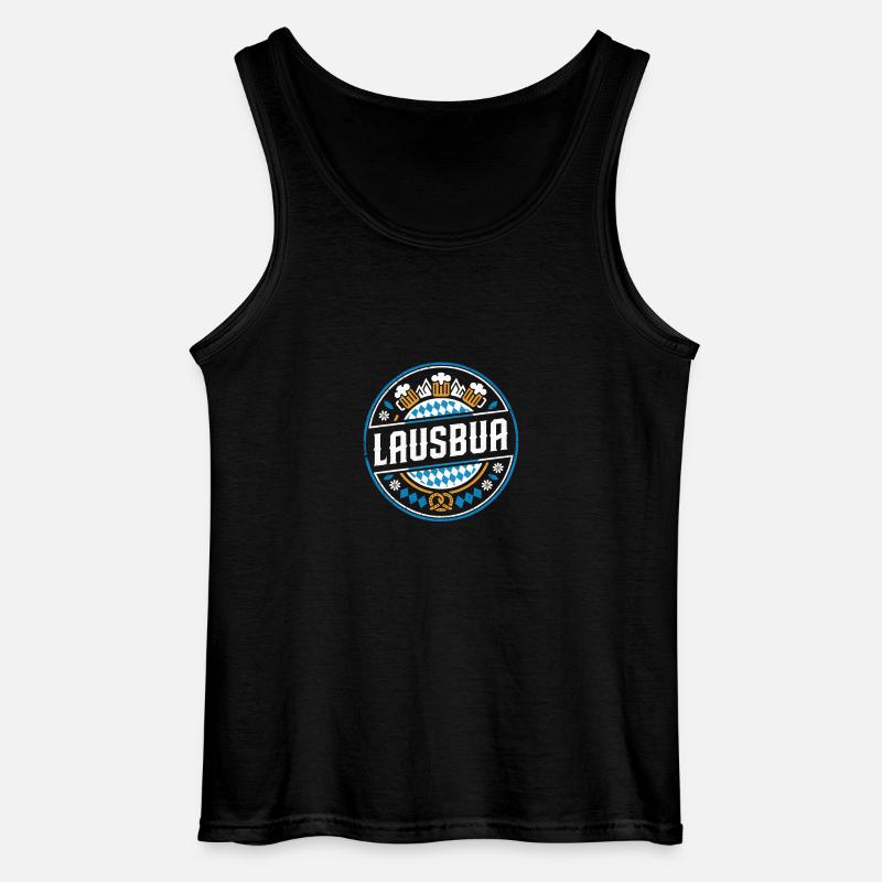 Witziges Lausbua Bayern Design - Gildan Männer Tank Top - Schwarz