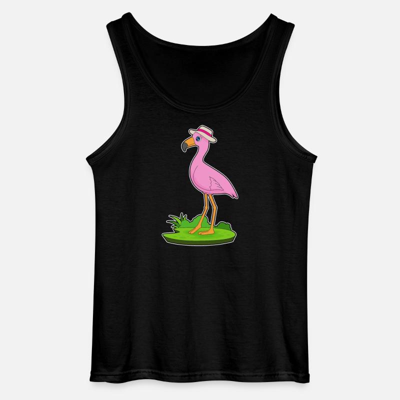 Flamingo Hut - Gildan Männer Tank Top - Schwarz