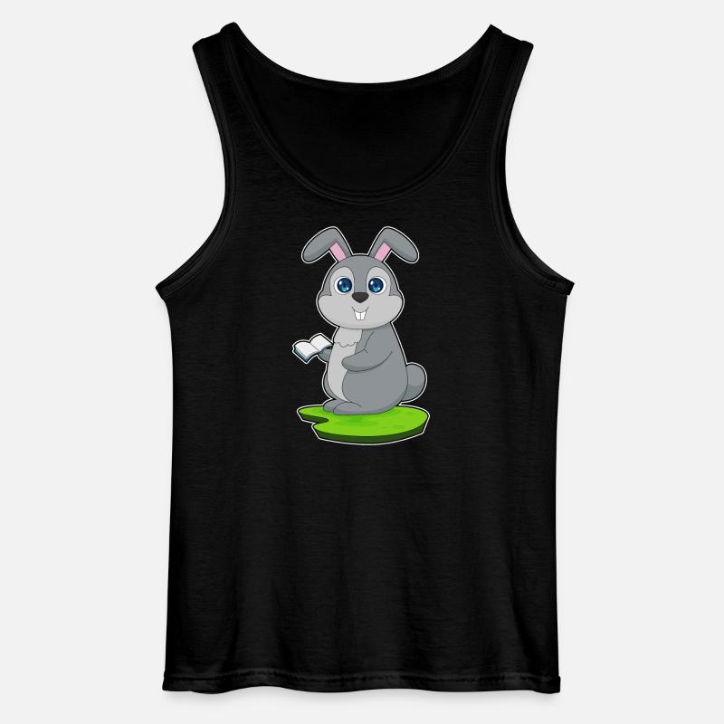 Hase Buch - Gildan Männer Tank Top - Schwarz
