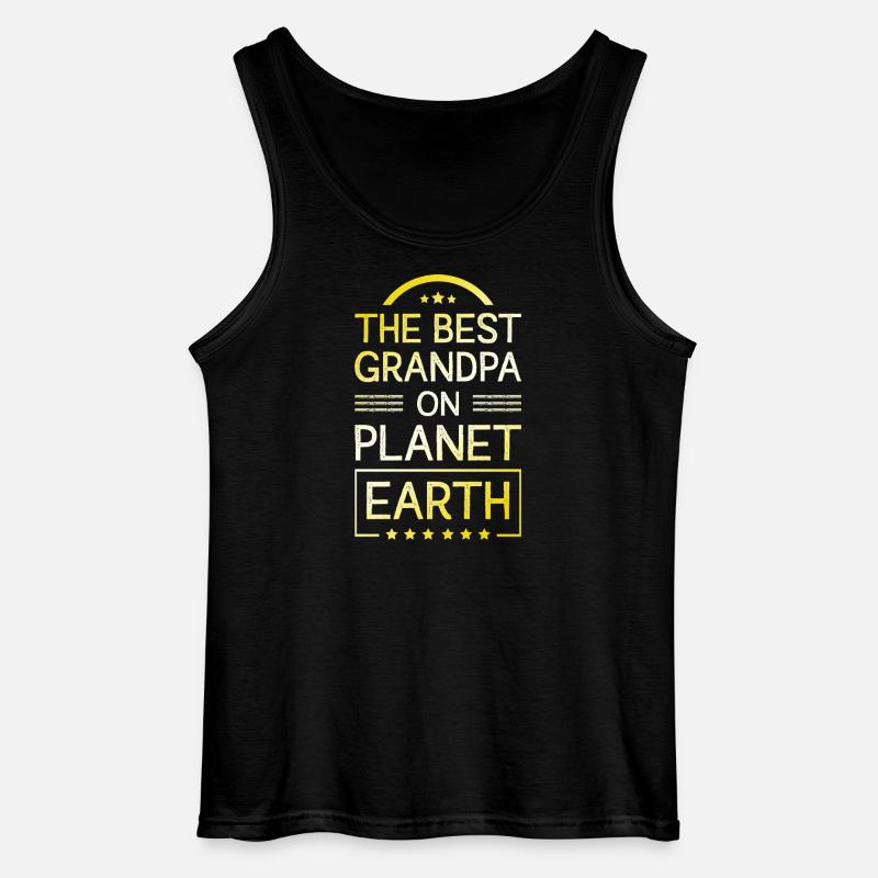 Bester Opa Spruch - Gildan Männer Tank Top - Schwarz
