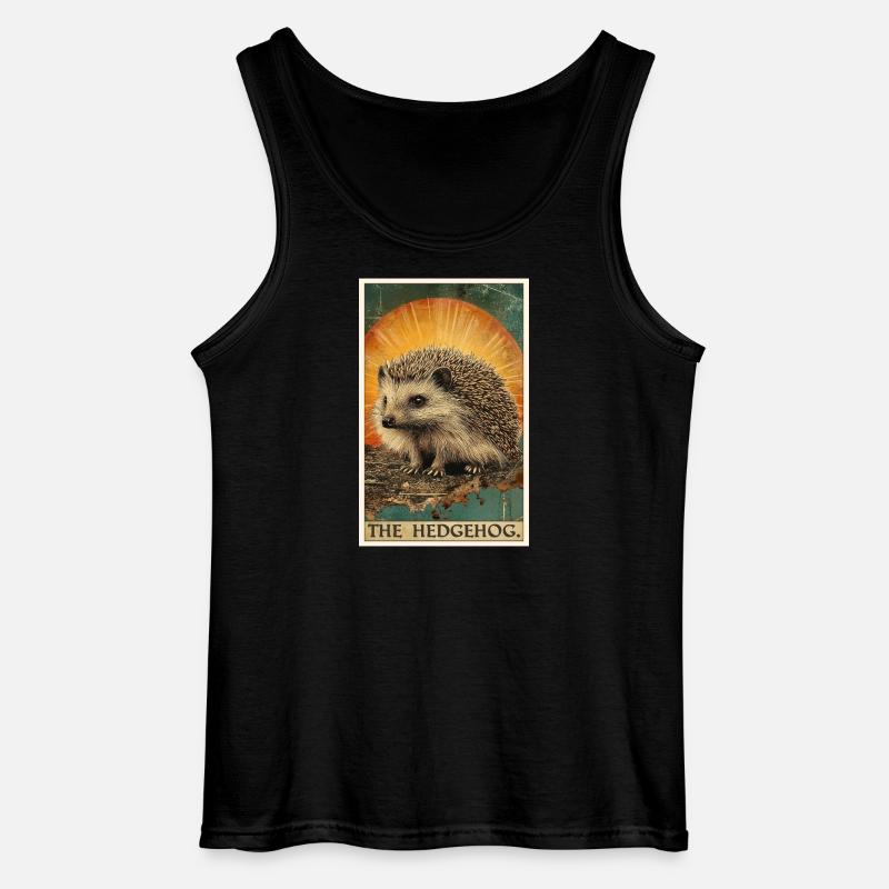 Igel - Gildan Männer Tank Top - Schwarz