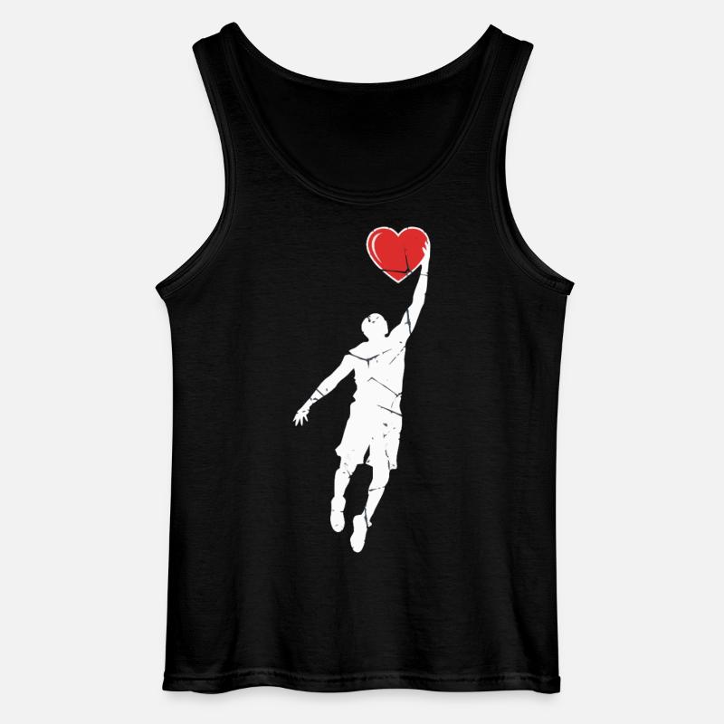 Herz Dunk - Gildan Männer Tank Top - Schwarz