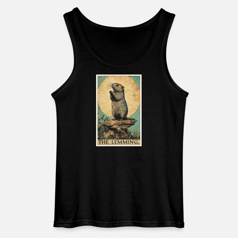 Lemminger Lemming - Gildan tanktop til mænd - sort