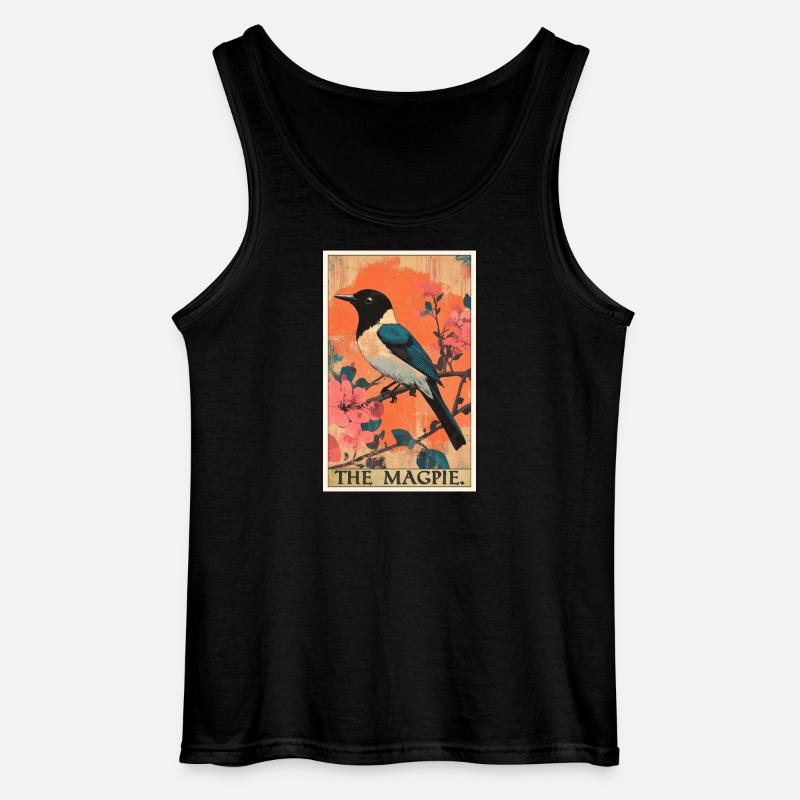 Elstern Elster - Gildan Männer Tank Top - Schwarz