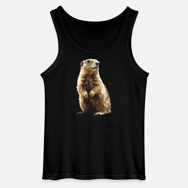 Murmeltiere Murmeltier - Gildan Männer Tank Top - Schwarz