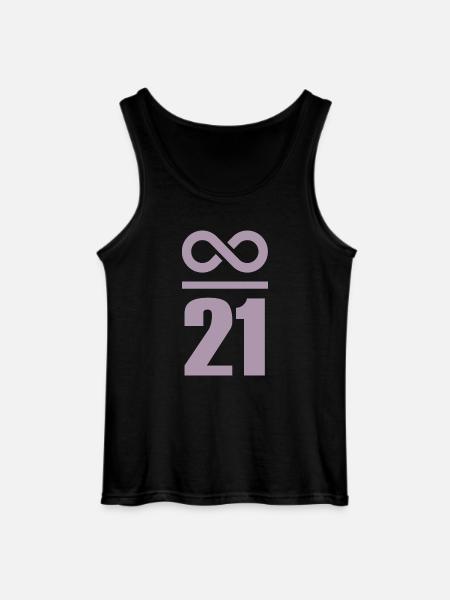 Infinite by 21 million Bitcoin - Gildan Men’s Tank Top - black
