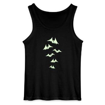bats - Gildan Männer Tank Top - Schwarz - Vorne - AI Model Male 185 dark (185cm)