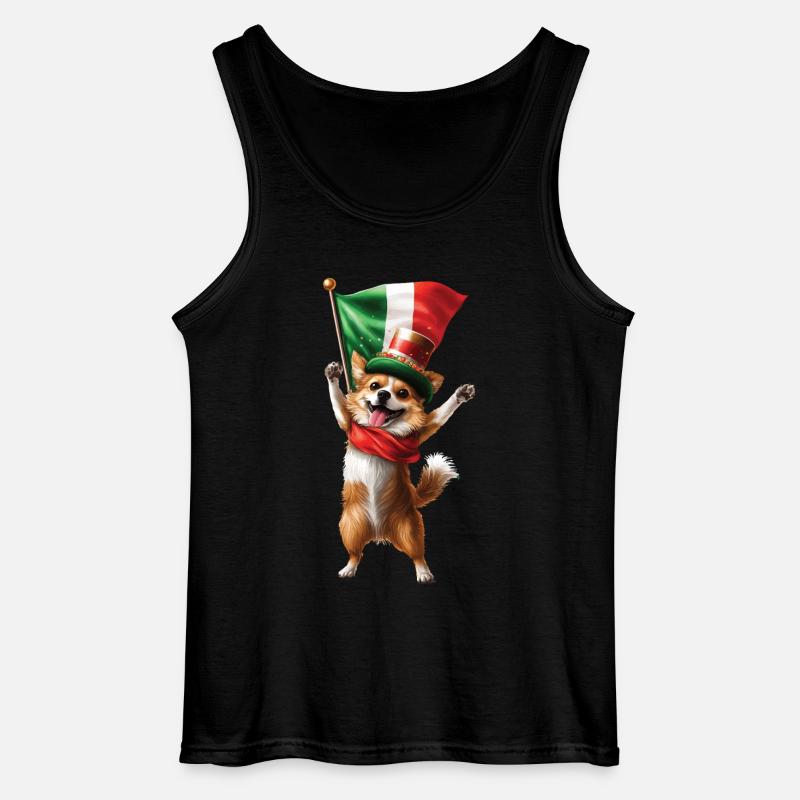 Hund - Gildan Männer Tank Top - Schwarz