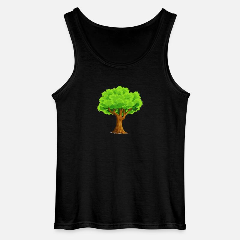 Baum - Gildan Männer Tank Top - Schwarz