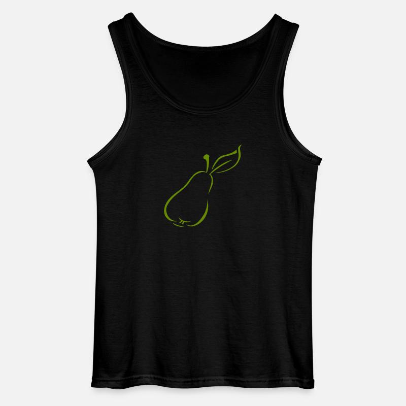 Birne - Gildan Männer Tank Top - Schwarz