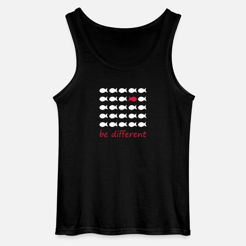 be different - Gildan Männer Tank Top - Schwarz