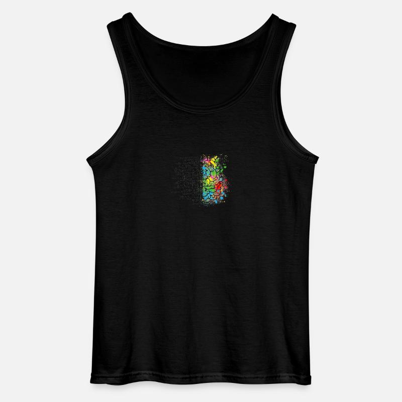 Kreative oder logich im Gehirn - Gildan Männer Tank Top - Schwarz