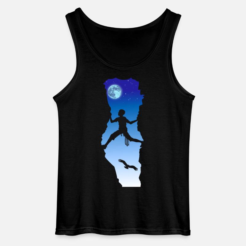 Nachtklettern - Gildan Männer Tank Top - Schwarz