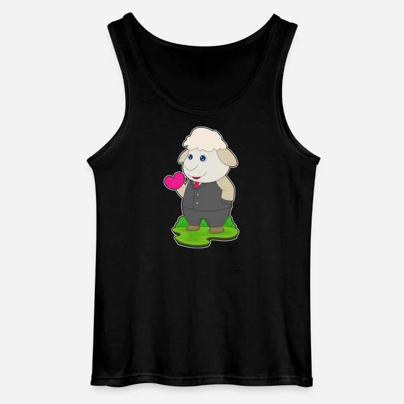 Schaf Bräutigam Anzug Hochzeit - Gildan Männer Tank Top - Schwarz