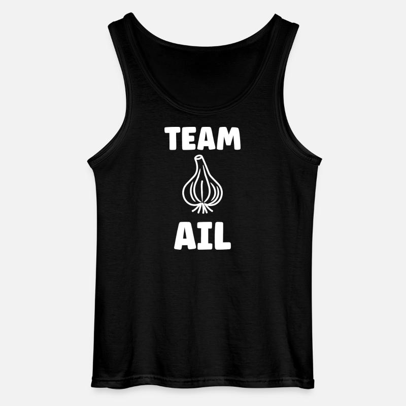 Team AI Knoblauch-Emblem - Gildan Männer Tank Top - Schwarz