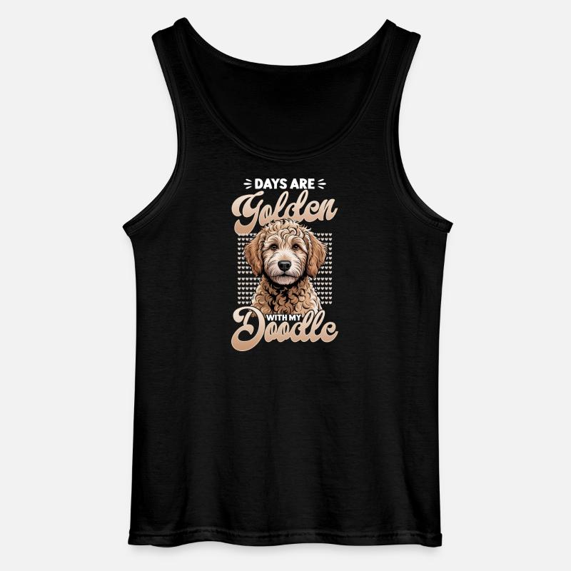 Goldendoodle Dog Breed - Gildan Männer Tank Top - Schwarz