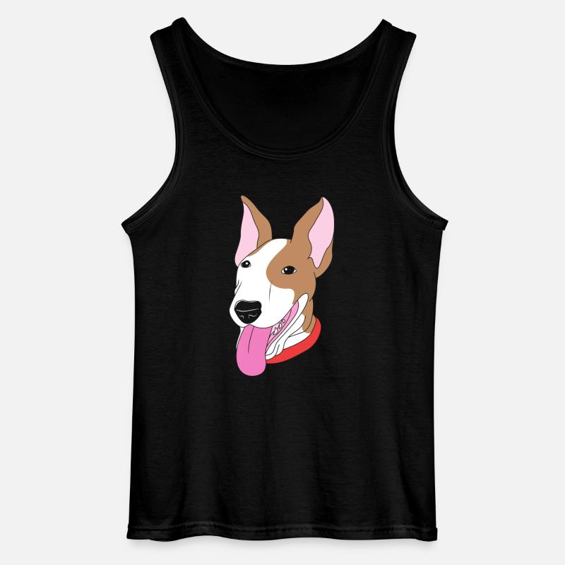 Bullterrier - Gildan Männer Tank Top - Schwarz