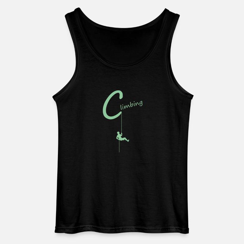 climb climbing - Gildan Männer Tank Top - Schwarz
