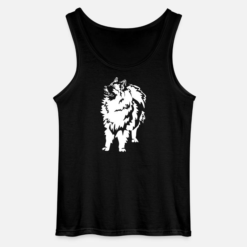 Wolfsspitz "Black Edition" - Gildan Männer Tank Top - Schwarz