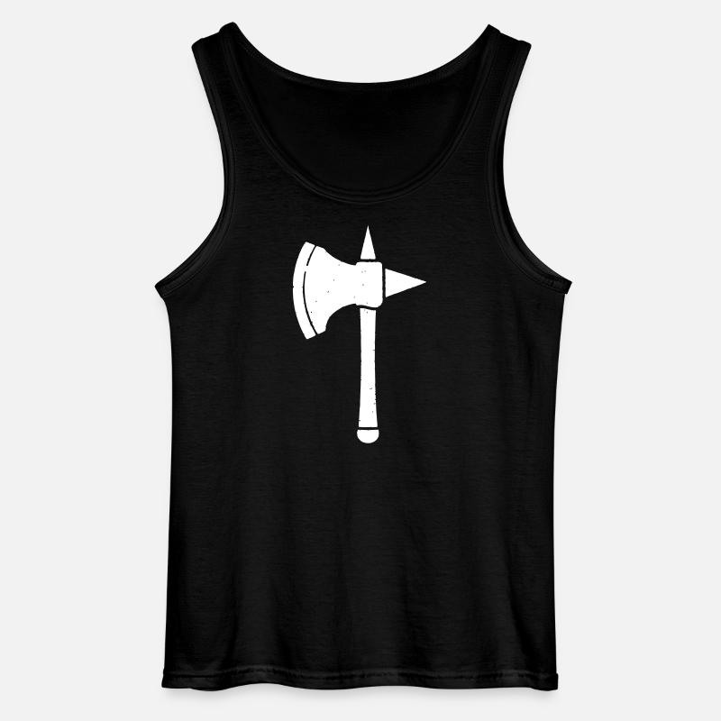 Wikinger Axt Krieger Waffe Mittelalter - Gildan Männer Tank Top - Schwarz