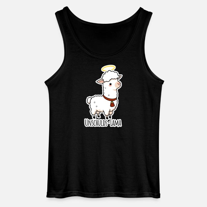 Unschulds-Lama hat es nicht getan - Gildan Männer Tank Top - Schwarz