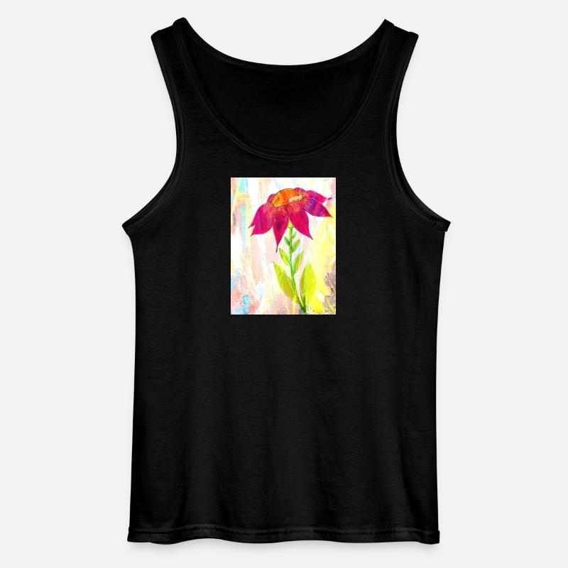 Eine Blume - Gildan Männer Tank Top - Schwarz