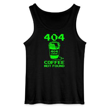 404 Not Found, Software Developer Shirt, Hoodie - Gildan Männer Tank Top - Schwarz - Vorne - AI Model Male 185 dark (185cm)